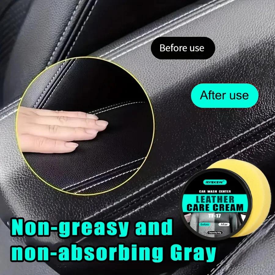 Q19 Car Leather Seat Maintenance Care Oil Multifunctional Cream Interior Polishing Stain Removal Refurbished Leather Sofa Cleani