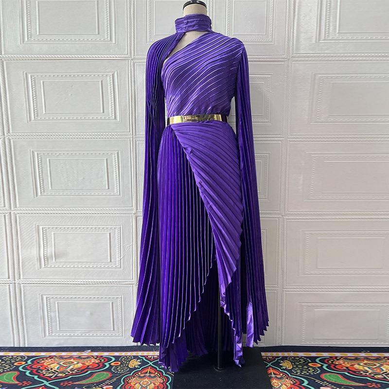Im Sommer Europa und die Vereinigten Staaten neues langes Schal-Temperament-Kleid Rockgürtel-Kleid