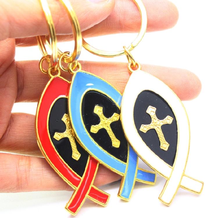 Church Souvenirs for Key Ring Pendants Metal Material Chain Religious Ornaments