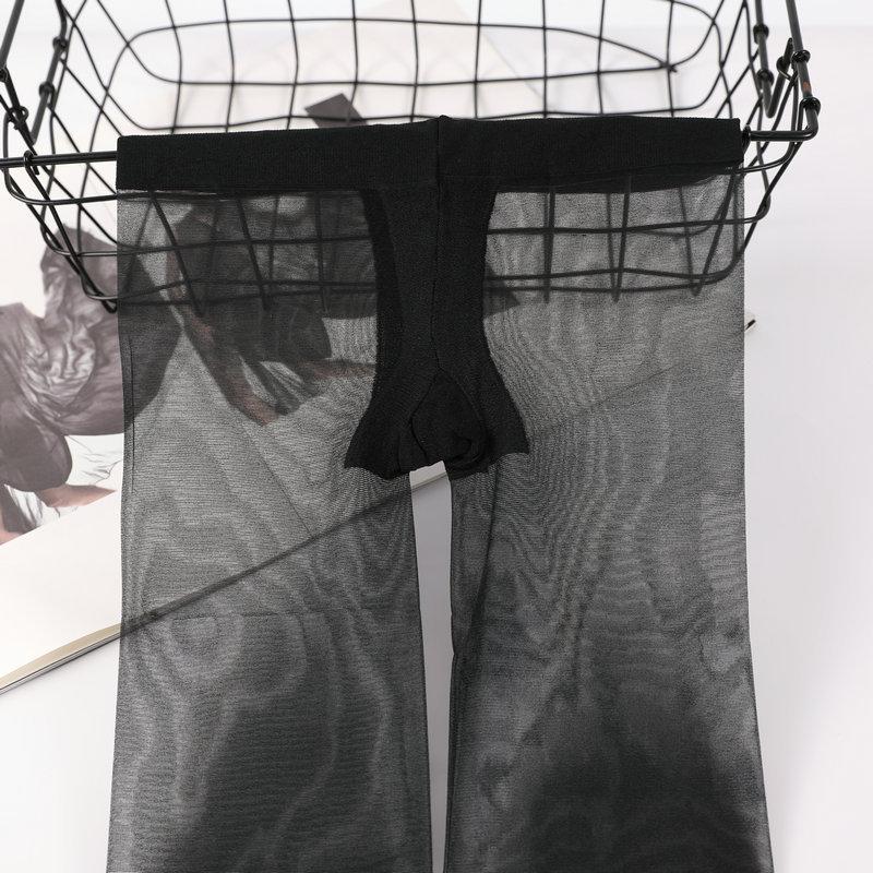 

Men s stockings pantyhose summer d ultra-thin low-rise invisible, seamless sexy T-file with jj set men s low-rise stockings jj open mouth [5d low waist] чёрный