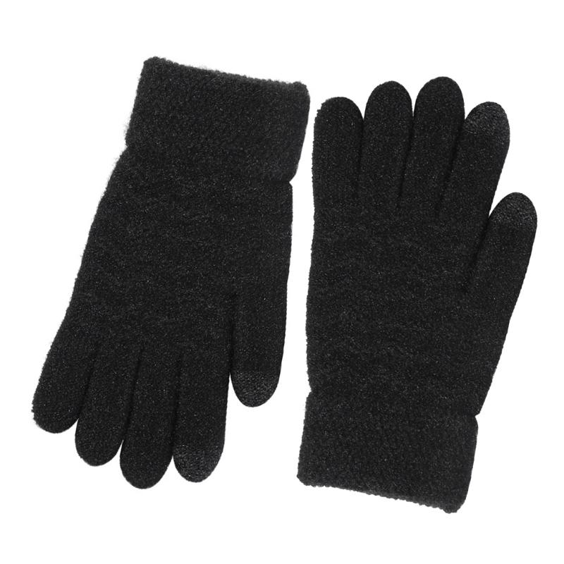 Winter Heating Gloves USB Heated Screentouch Finger Gloves for Sport Activity Full Finger Knit Ski Gloves for Men Women