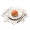 2Pcs  PVC Hollow Insulation Coaster Pads Table Bowl Mat Home Christmas Decor Heat Resistant Flower Shape Placemat for Dining Table