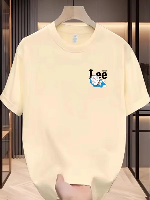 

Летняя новая футболка с коротким рукавом мужская 100% хлопок с принтом круглый вырез свободная в тренде повседневная с рукавом до локтя мужская боди-майка с графикой 4XL