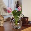 Clear Glass Flower Vase for Centerpiece Modern Boho Style Decorative Vase for Wedding Party Indoor Home Decor Housewarming Gift