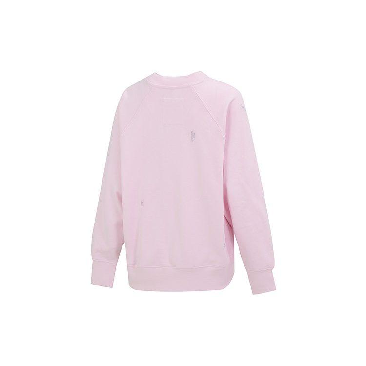 Adidas Sweatshirts Women's Pink Crew Neck Moderate Regular IC0812