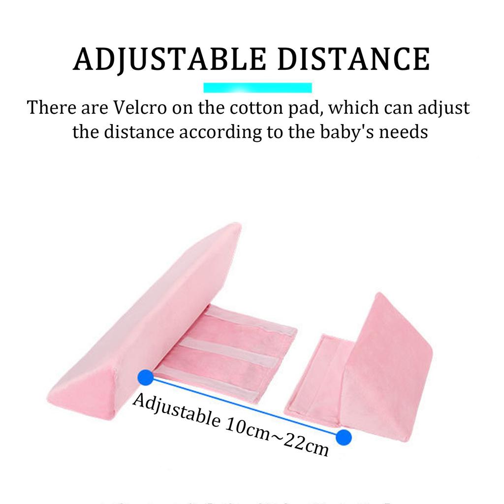 Wedge For Newborns Adjustable,Wedge Pillow Anti-Deflection Waist,Removable Anti-Roll Sleep Positioner