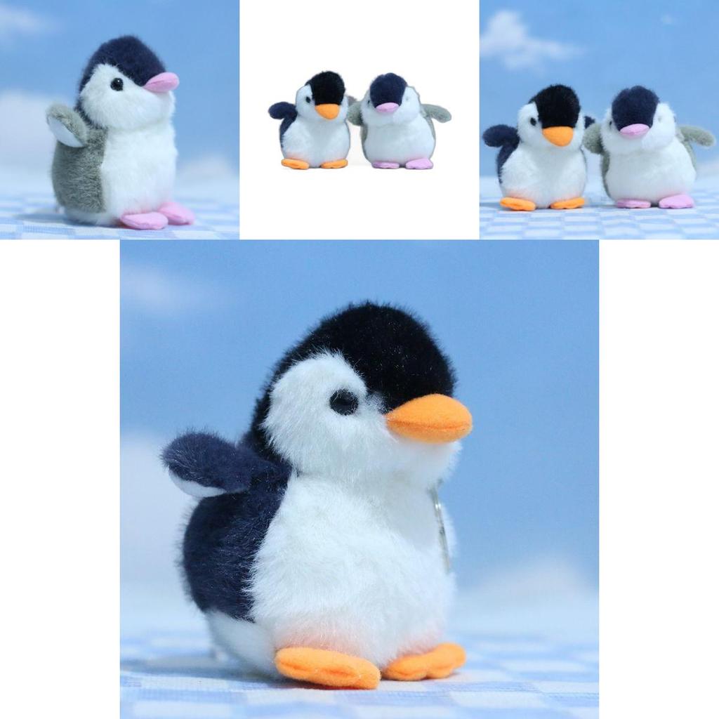 Delightful Penguin Plush Keychain Charming Animal Figurine Soft Stuffed Toy 10cm