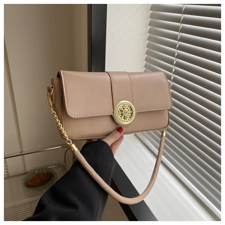 Minority women's diagonal cross hand-held single shoulder small square bag armpit bag