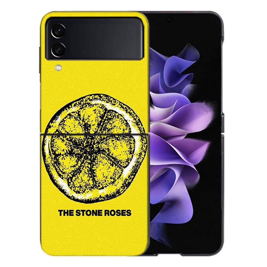 The Stone-R-Roses Phone Case For Samsung Z Flip 6 7 5G Galaxy Z Flip 5 4 3 5G Cases Shockproof Hard Cover TPU