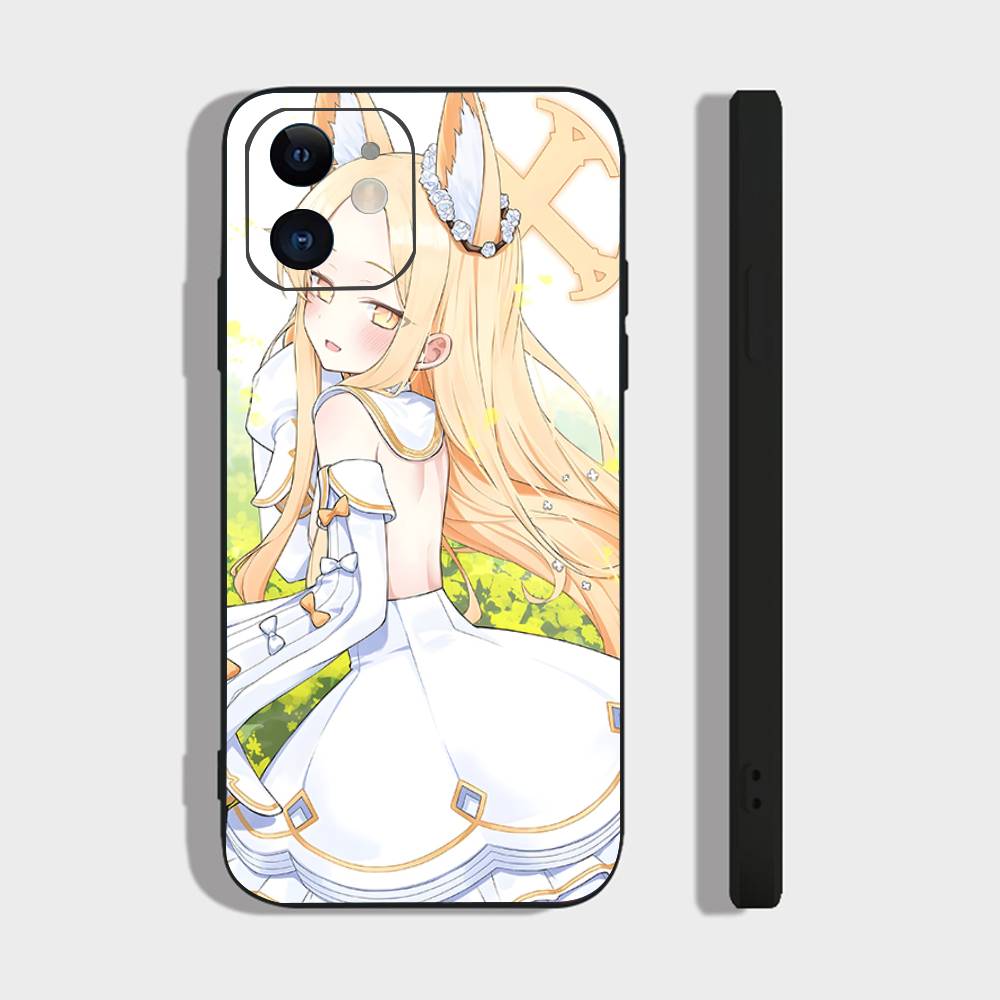 Seia Anime Games Blue Archive Phone Case For IPhone 17 Air 16 15 14 13 Pro Max 11 12 Black Silicone Cover