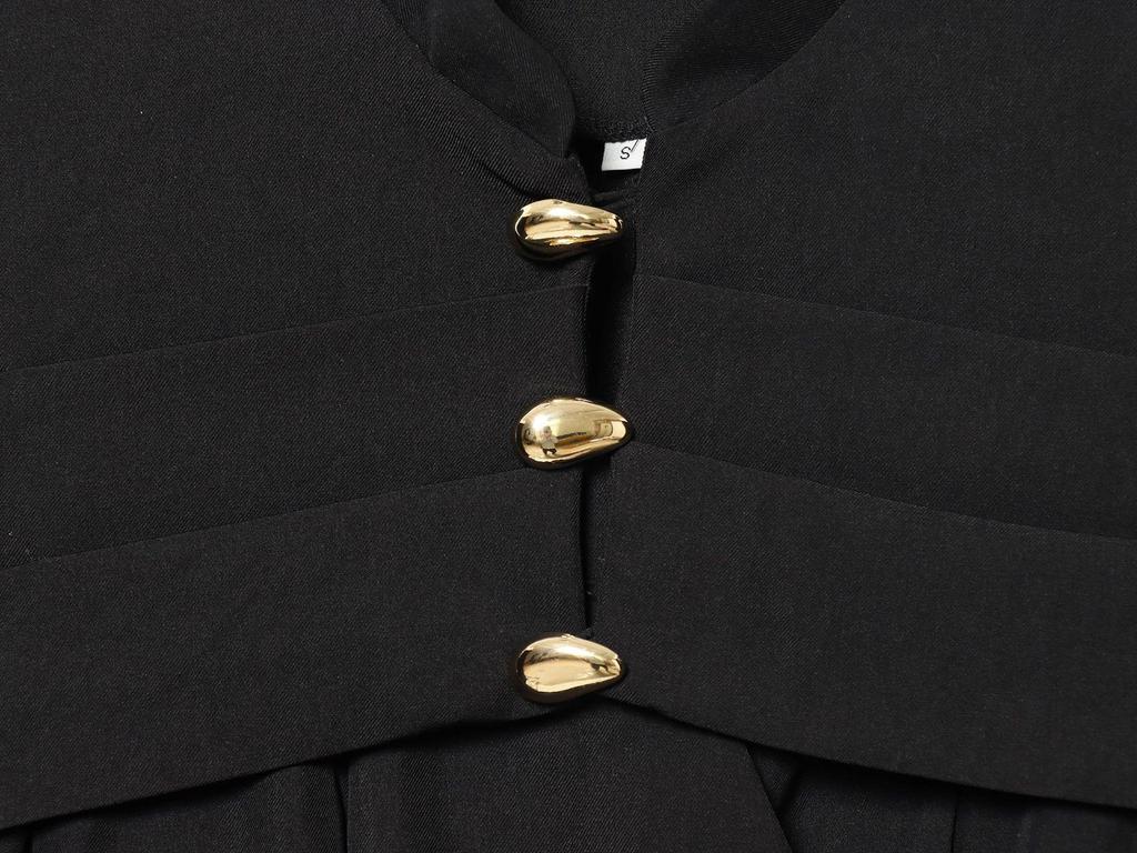 European & American Light Luxury Slim Fit Suit Jacket with Metal Buckle