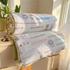 Cartoon Printed Wrinkled Yarn Summer Quilts Cozy Single and Double Air-Conditioned Quilt Cooling Breathable Home Soft Bedspread