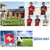 Switzerland Swiss SUISSE Soccer Football Tshirt Print 3D Flag National JERSEY CHEER Training Round Neck Unisex Men Women Sport Short Sleeve Uniform