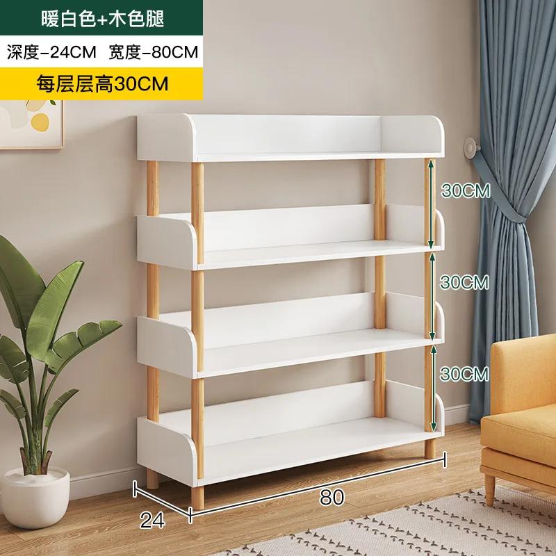 Multi-layer Storage Shelf – Simple Display Stand for Living Room, Floor Bookshelf & Bedroom Cabinet
