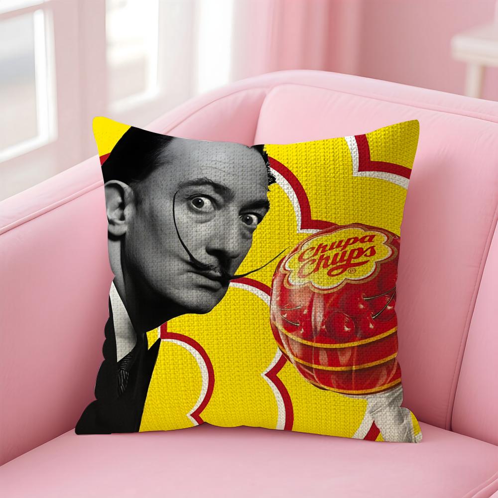 Fashion CChupa Chups Cushion Cover Natural Linen Pillow Case DoubleSided Print Decorative Sofa Pillowcase Home Decor Gift