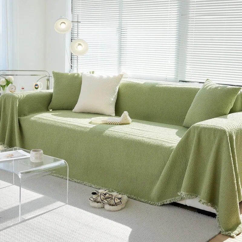 Осенне-зимнее плюшевое полотенце для дивана — фото 7