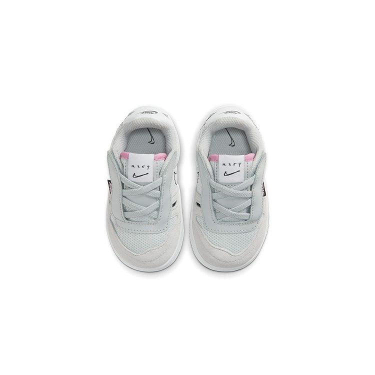 Nike Squash Type TD Abrasion Resistant Low top Toddler Shoes Gray Pink Infant And Toddler CJ4121-002