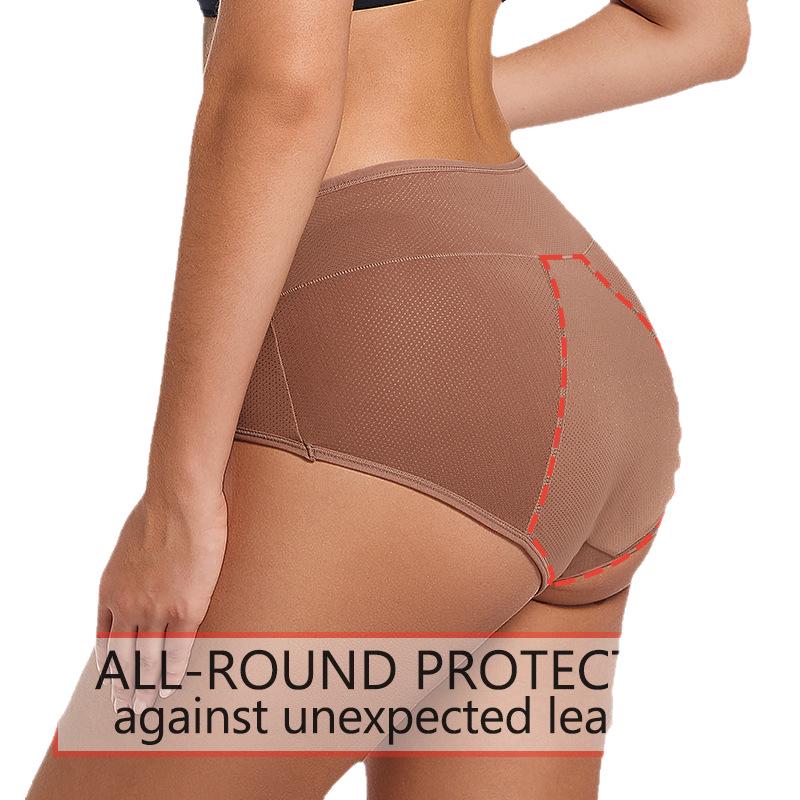 Multi-color 3-Layer Absorbent Menstrual Underwear for Women - Breathable, Leak-Proof Physiological Pants
