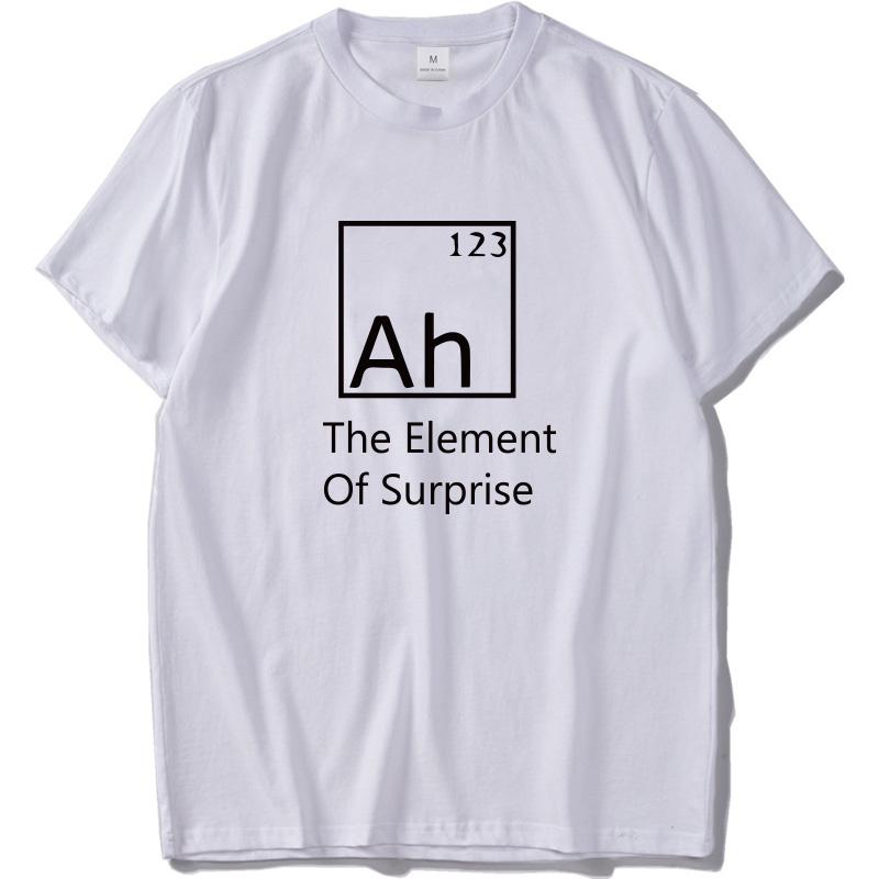 Ah Tshirt The Element Of Surprise Chemistry Shirts Pure Cotton Simple Sweet Geek T Shirt Eu M