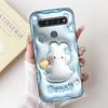 For LG K41s K51s K52 Q52 K61 Q61 K62 K22 2020 Phone Case Back Cover Soft Matte Silicone Slim Fundas Lovely Panda Rabbit Flower