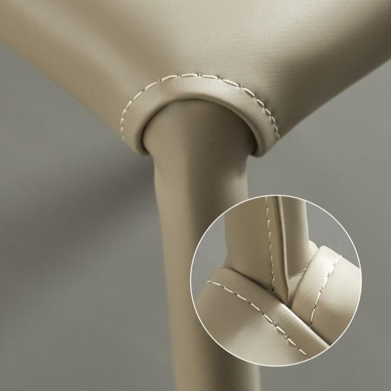 Stackable Leather Stool Modern Stools Luxury Aesthetic Living Room Dining Stool Decorative Interior Single Person Vanity Stools