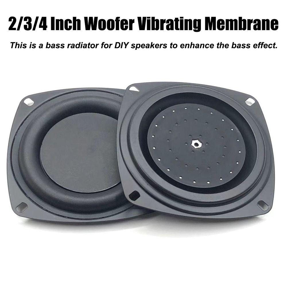 Membran Vibrationsplatte Universell Woofer Radiator 2/3/4 Zoll Schwarz Bass Passivlautsprecher Niederfrequenz Lautsprecher