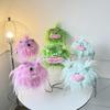 Ugly Cute, Cute Long-haired Little Monster Creative Girl Messenger Bag Long Braid Ugly Doll Bag Girl