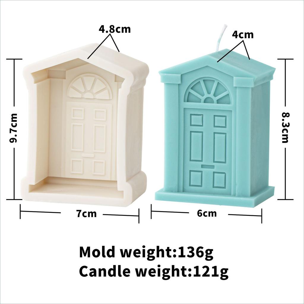 15cm European style castle candle silicone mold house building cake chocolate silicone mold soap mold castle resin gypsum mold