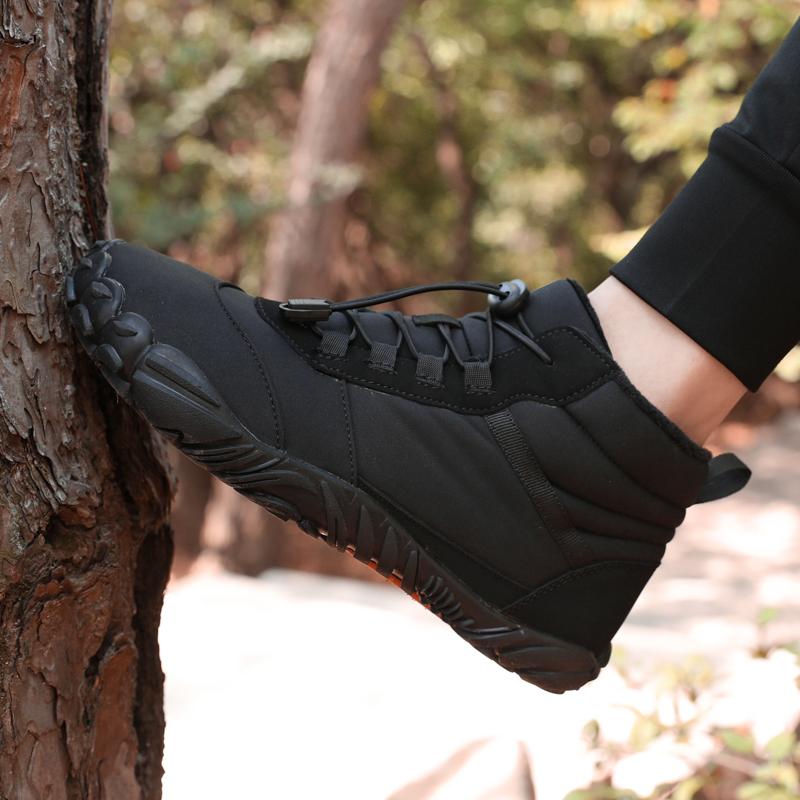 Unisex High-top Sneakers Plush Warm Sports Shoes Winter Men Women Training Shoes Non-Slip Breathable Footwear for Outdoor Walking