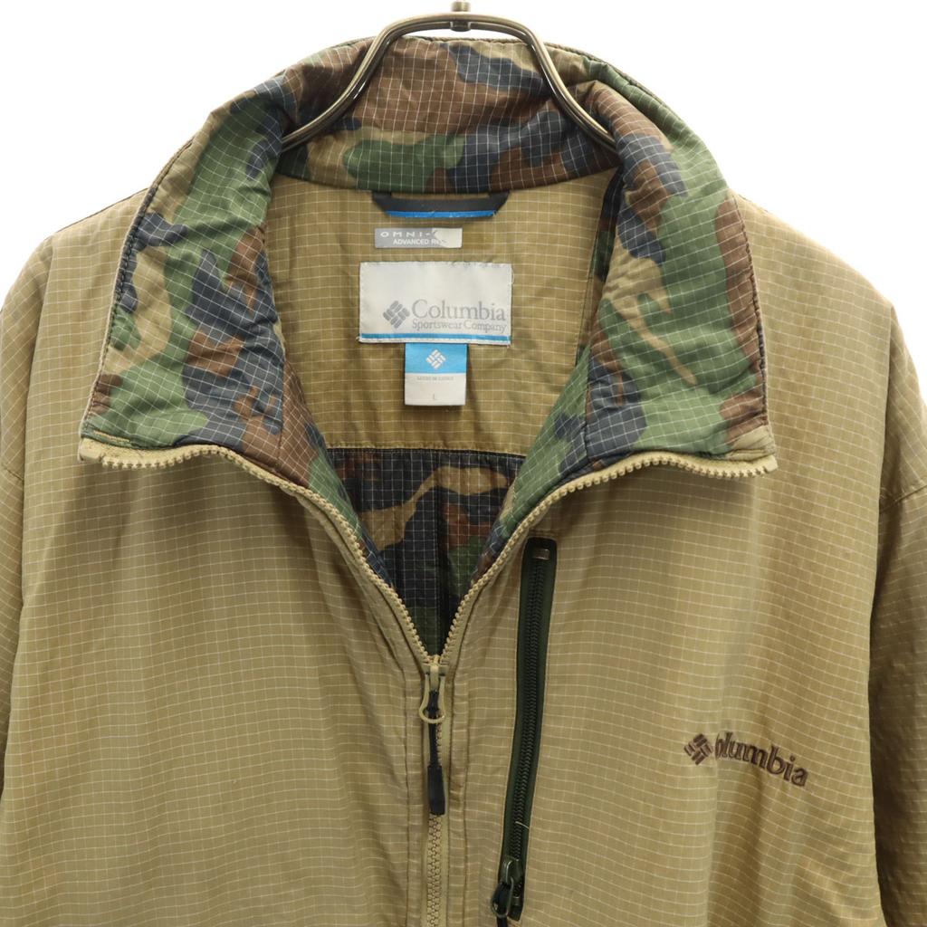 Columbia Batting Jacket L Beige Outdoors Men's Used