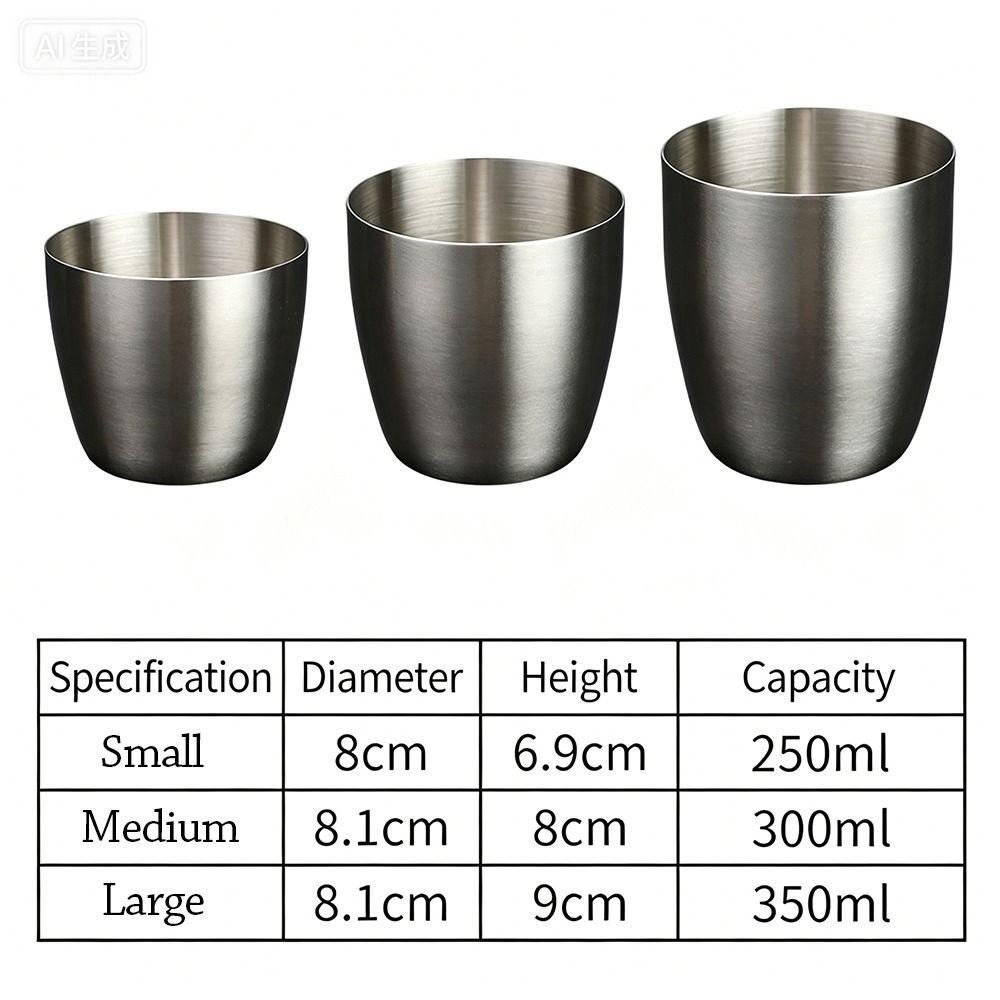 Stainless Steel Double-Wall Beer Cups Keep Cold Anti-scalding Cold Water Drinks Cup Hammered Texture Northern Europe Milk Mugs