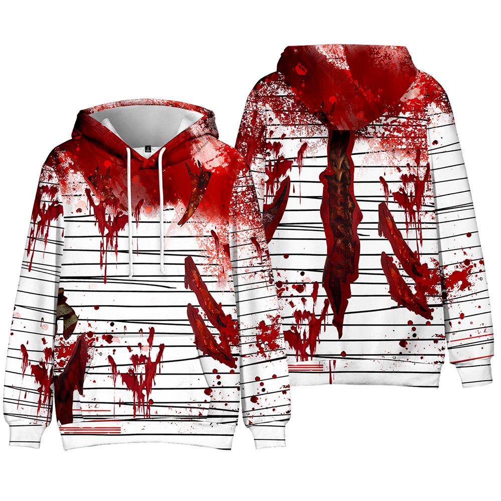 Women Men Fashion for Fans of Halloween Sweatshirt Outdoor Sport Cosplay Pullovers Hoodie Cosplay Costume