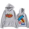 Winter Hooded Sweatwear Couple Aesthetic Harajuku Sweatshirt Unisex Fleece Retro Clothing Sudaderas Hip Hop Pullovers
