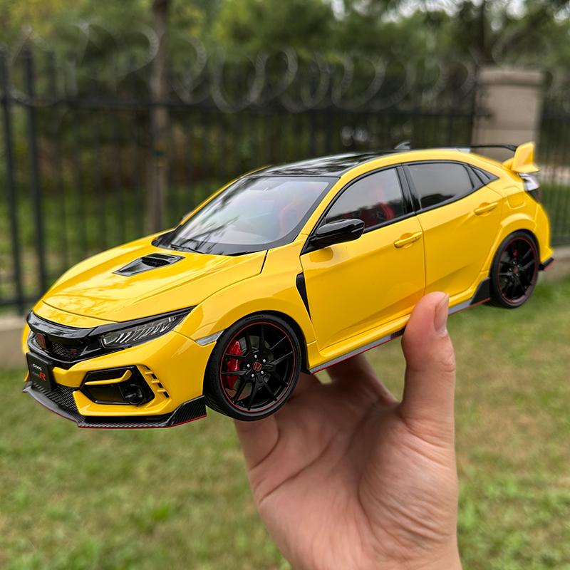 AUTOart 1:18 FOR HONDA CIVIC TYPE R FK8 2021 Car Model Alloy Collection Model GiftXF4