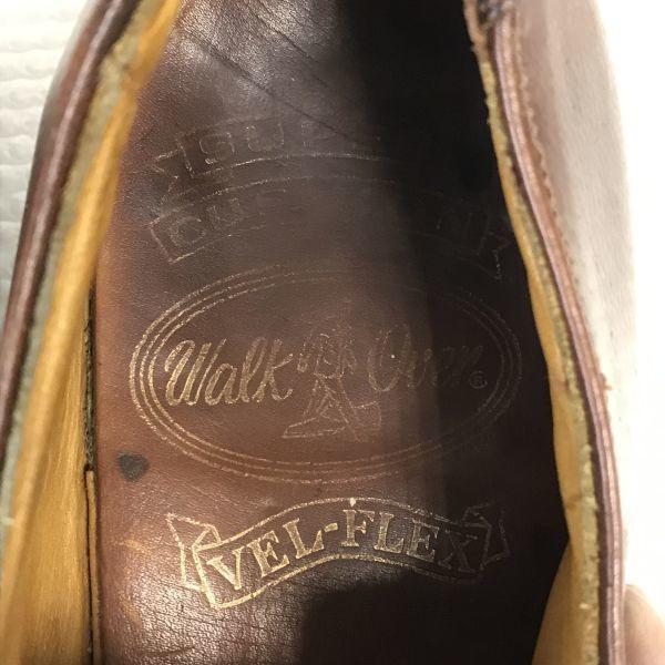 60s-70s USA Vintage Walk Over Leather Goodyear Welt U-Tip 10D / 27.5-28.0cm / Brown Dress Shoes(USED)