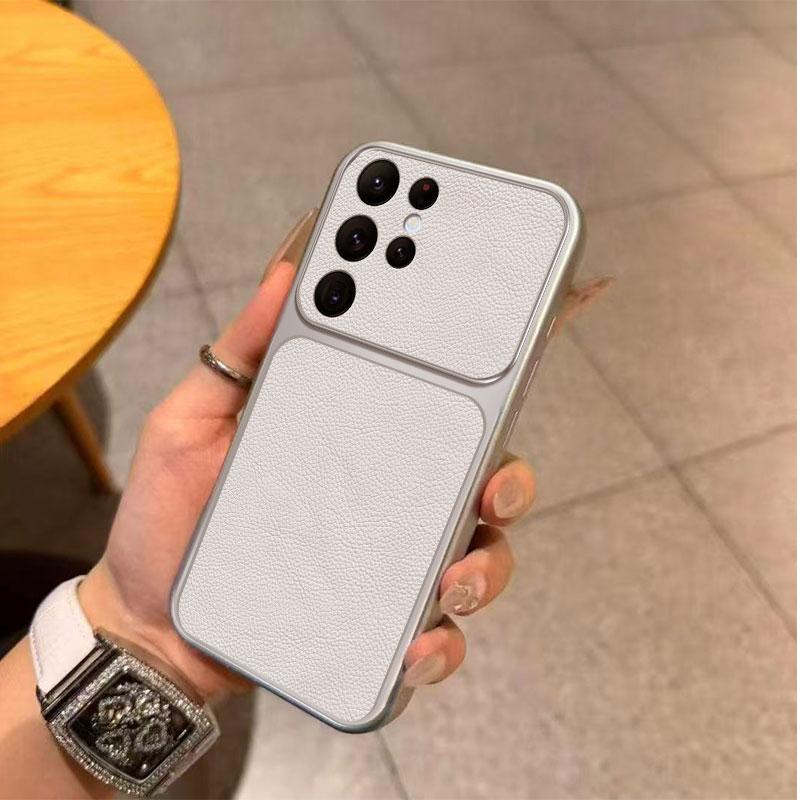 Leather Phone Case For Samsung Galaxy S26 S25 S24 S23 S22 S21 Ultra FE Plus S25 Edge S26Ultra 5G Cover Lens Protective Cases