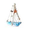 Nautical Sailing Wood Model Handcrafted Marine Ornament Ship Toy for Store Window and Hotel Theme Display