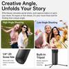 hohem iSteady V3 Ultra AI Auto Tracking Smartphone Gimbal Stabilizer 3-Axis with 1.22 inch Smart Touch Color Screen Composite Fill Light Wireless