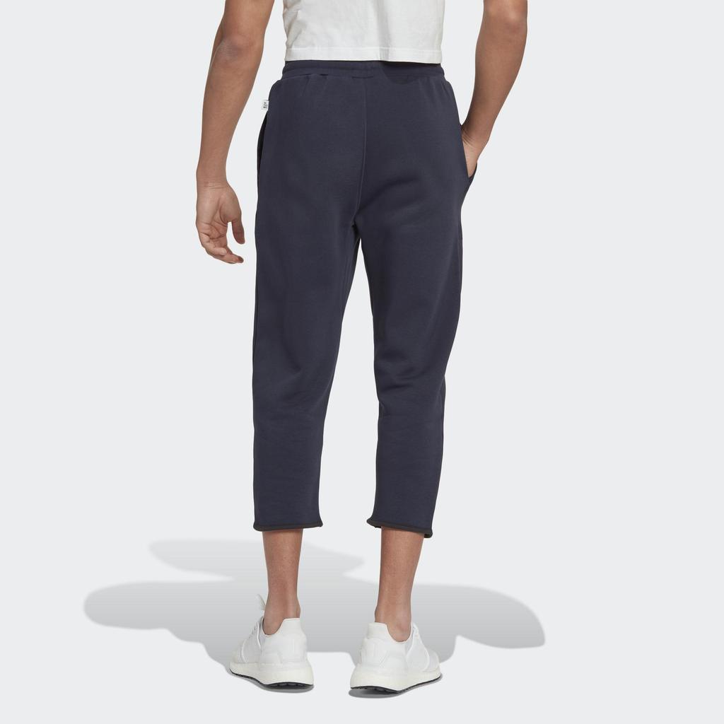 adidas Logo Embroidered Cropped Casual Pants Men Bottoms Navy HK4587