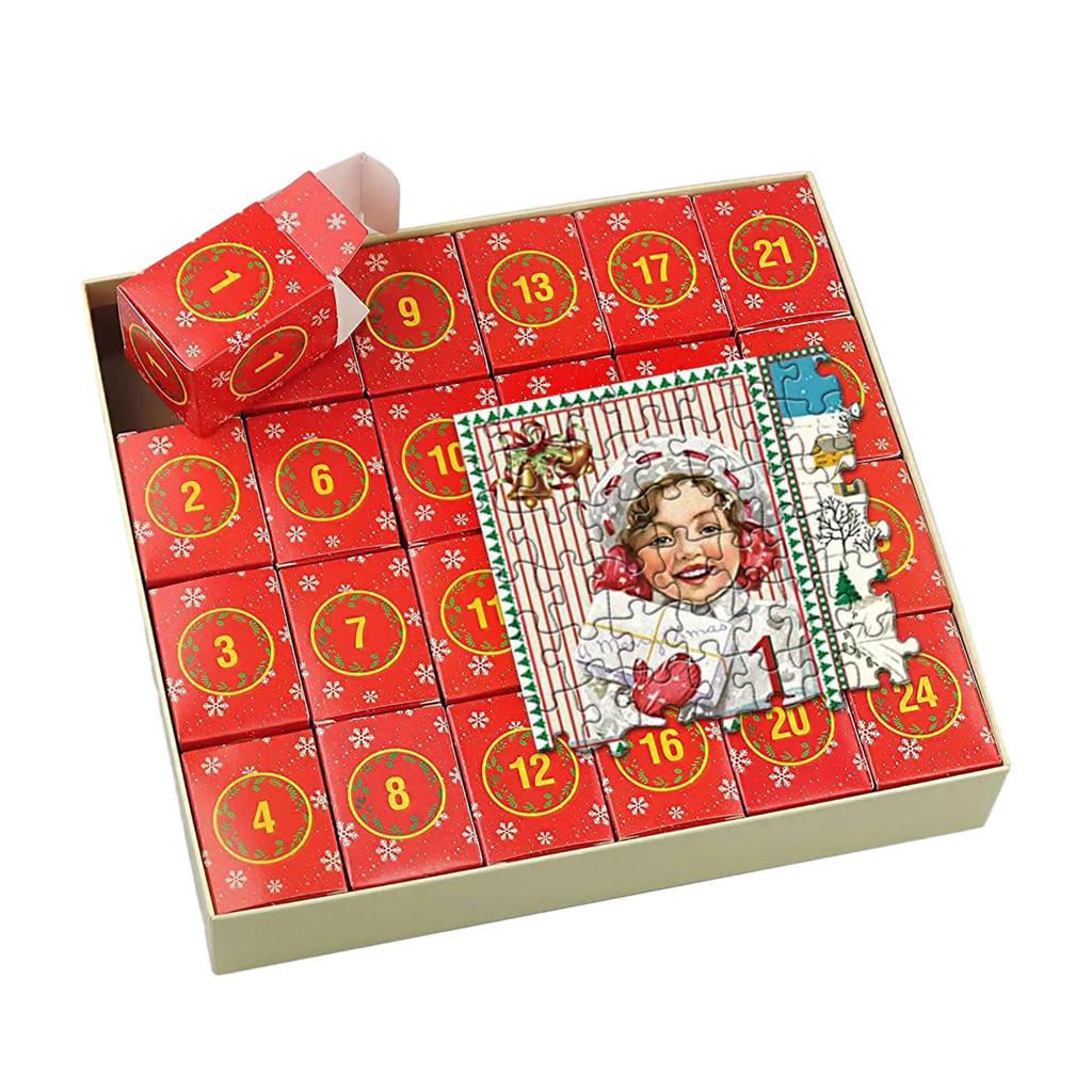Calendar de Advent de Crăciun Puzzle Design Unic Puzzle de Festival Pentru Festivalul de Bun Venit