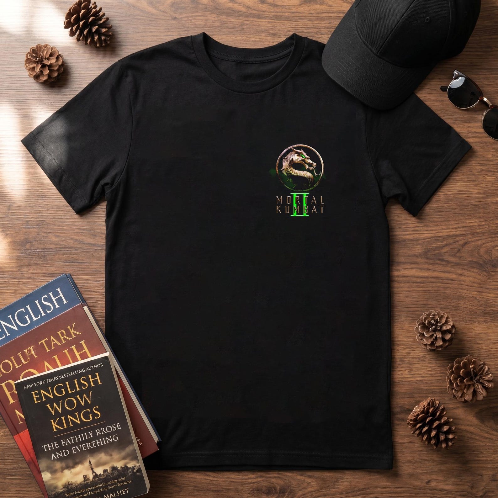 Graphic Mortal Kombat 2 T-Shirt, MK2 Dragon Logo Tee, Mortal KombaT-Shirt, Graphic Mortal Kombat 2 Shirt, Mortal Kombat Fan Gift, Game Shirt 3XL