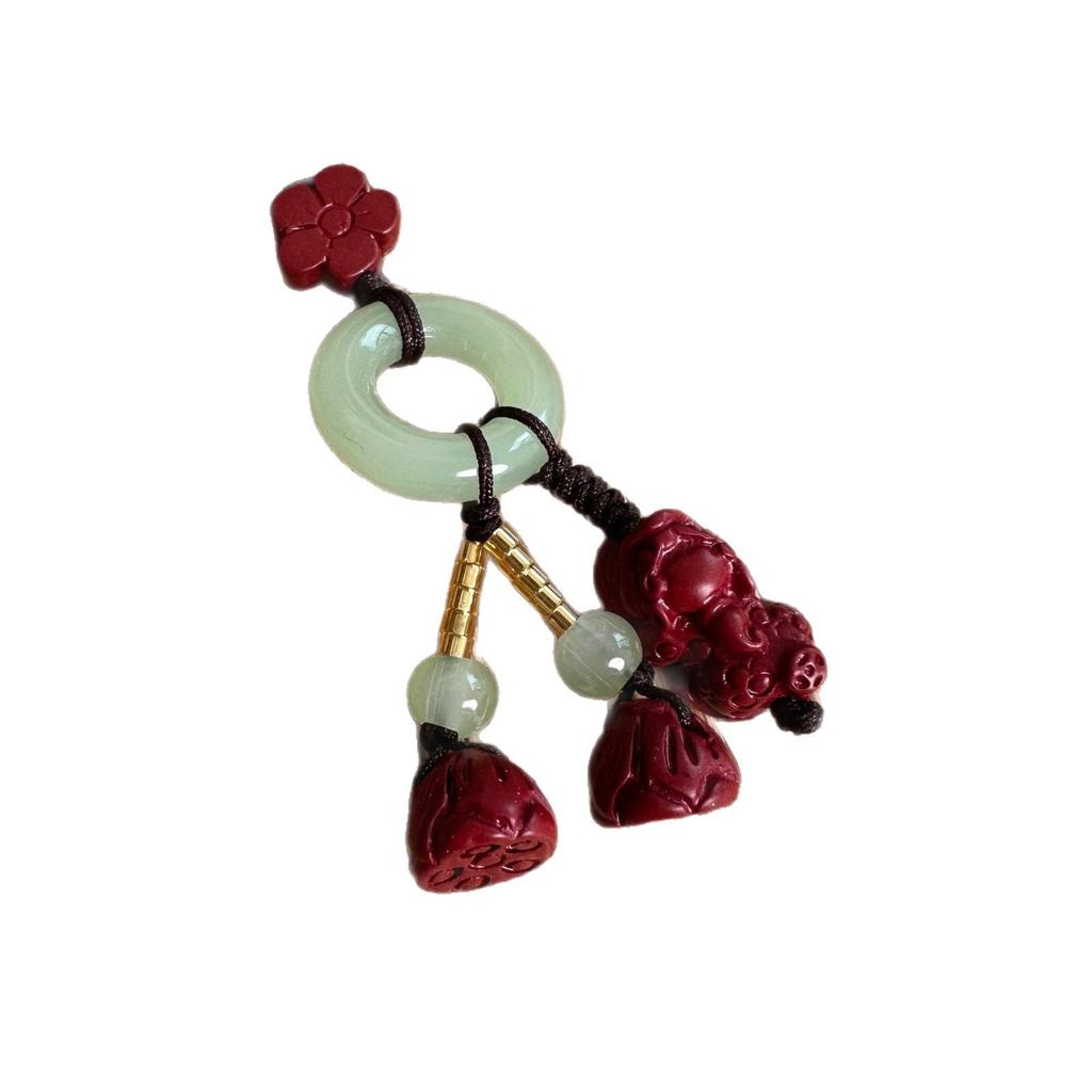 Pixiu Lotus Zinnober Tasche & Handy Anhänger