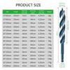 Hex Drill Bit Hex Shank Drill Bit 1/4" Drill Bits for Metal High Speed Steel Drill Bits for Wood Twist Drill Bit Set