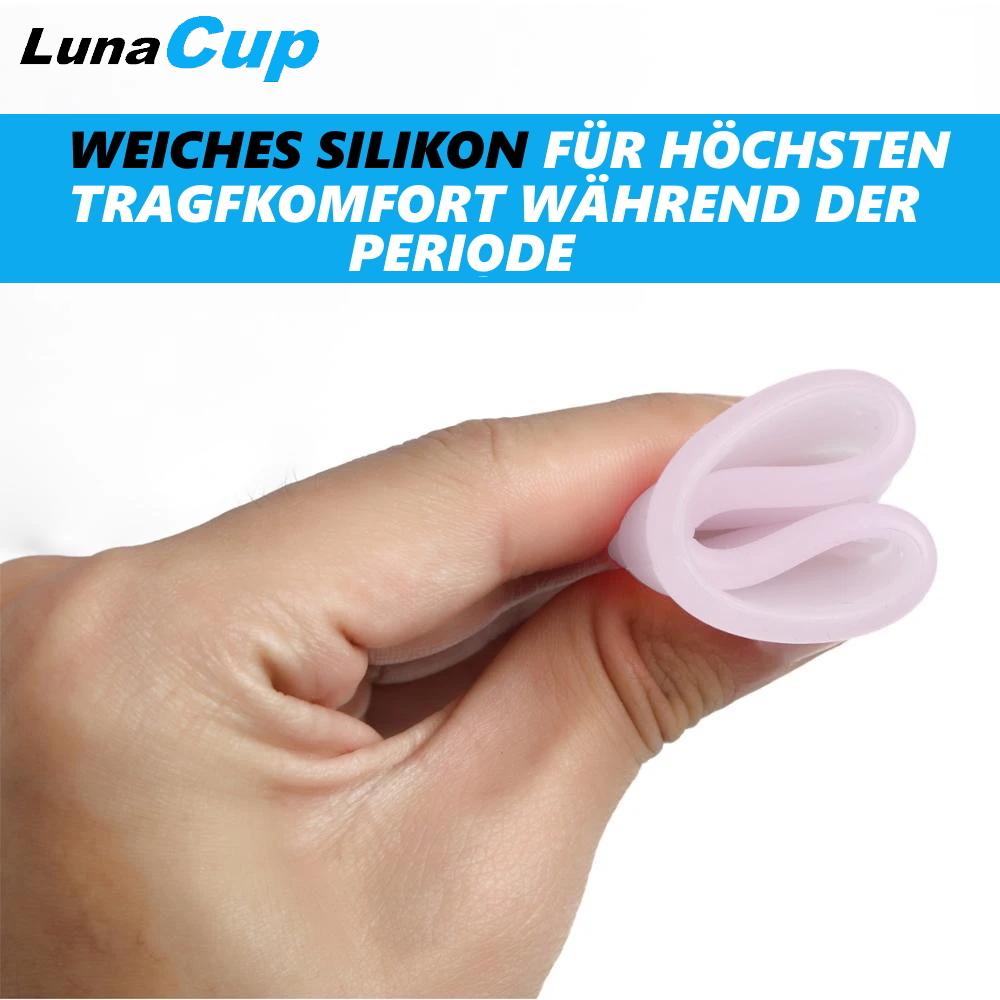 LunaCup Menstruationstasse Weiches Silikon wiederverwendbar Tampon Ersatz 2er
