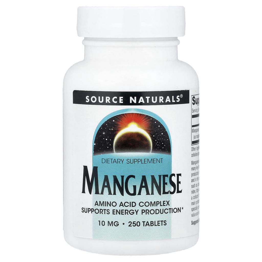 Manganese, 10 Mg, 250 Tablets