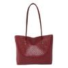 Grenzüberschreitende gewebte Handtasche mit großem Fassungsvermögen für Damen, 2025 neue Vintage- vielseitige Schultertasche mit Unterarmgriff und Tragetasche.