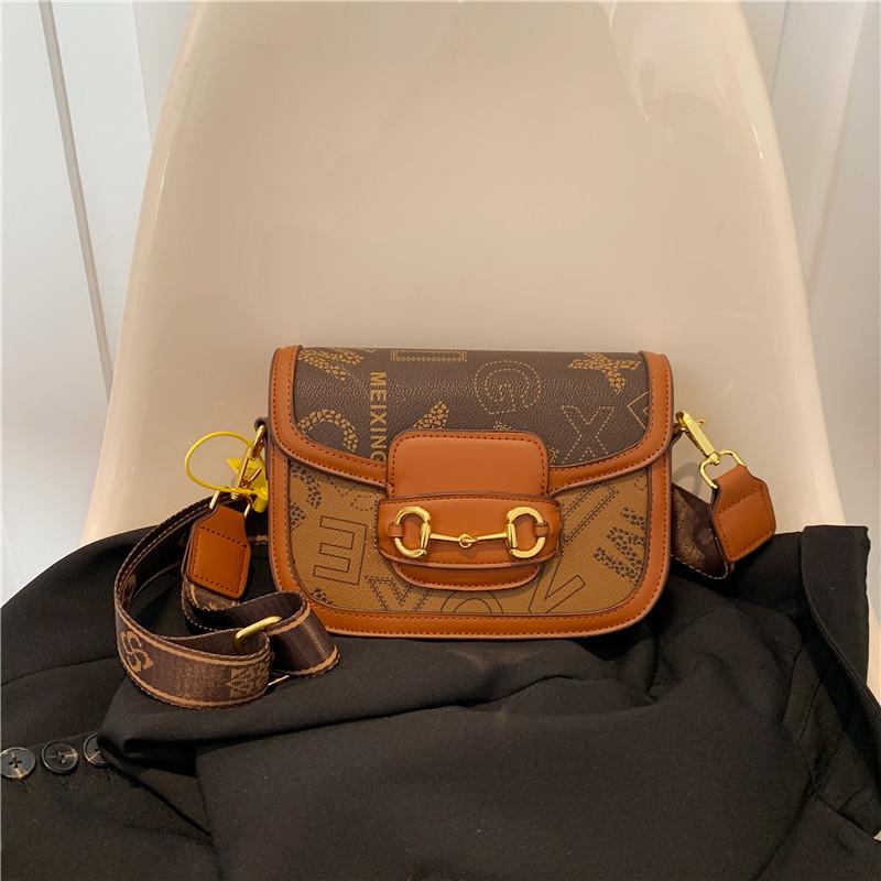 

Новая модная ретро сумка-седло контрастного цвета, женская сумка через плечо, на косую, модная