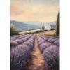 Vintage Amsterdam Country Road Rustic Lavender Fields Flower Poster Beach Landscape Canvas Painting Print Wall Art Room