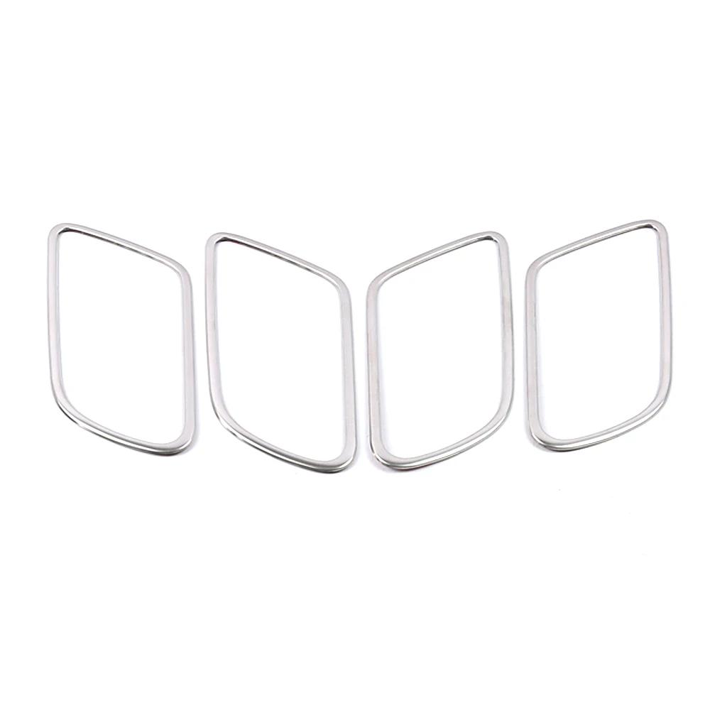 

Для Mercedes Benz A CLA Class W177 V177 C118 W118 2020 2024 2024 Внутренняя дверная ручка рамка кольцо отделка наклейка из нержавеющей стали серебряный