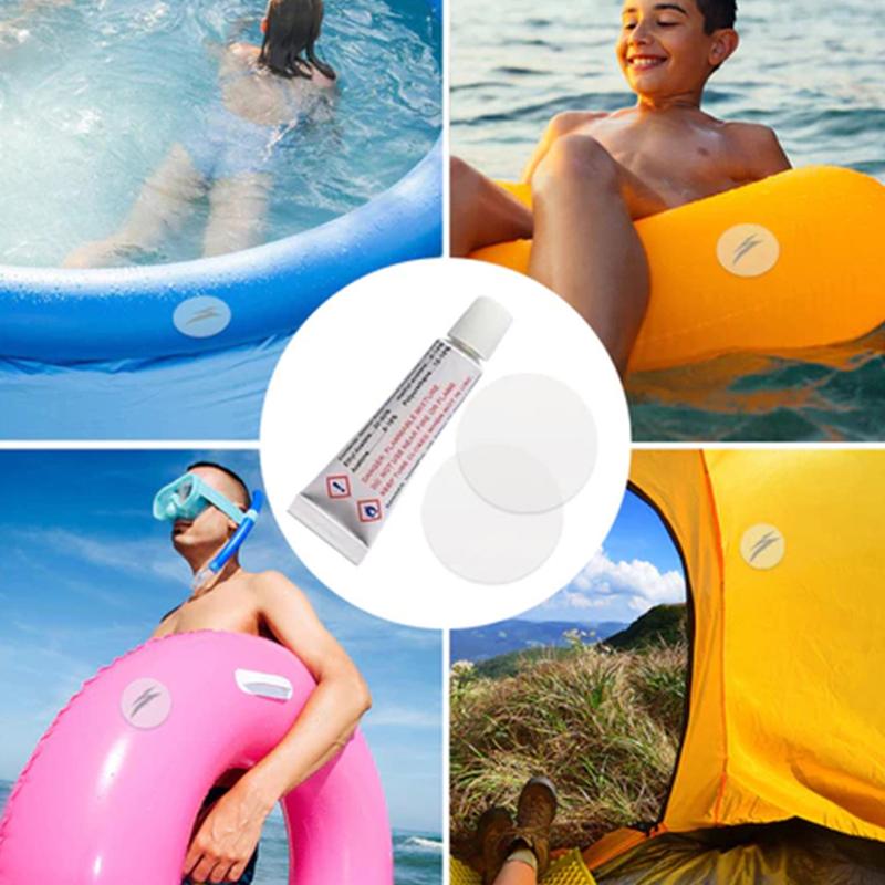 10 Set Inflatable Repair Kit Pvc Patches Glue Air Mattress Inflating Air Bed Boat Sofa Repair Kit